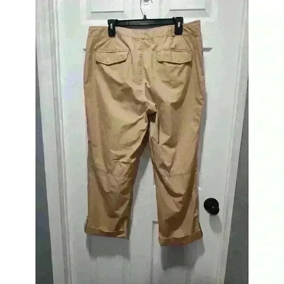 Lauren Ralph Utility Cargo Drawstring Waist Straight Leg Loose Fit Pants Size 14 - Picture 9 of 13